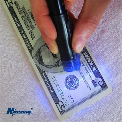 [Nanxing]Convenient Counterfeit Money Detector Pen with UV lamp fake money note top hot sale ...