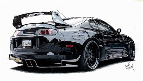 Breathtaking, most beautiful drawing of the Supra Mk4? : CarDesign