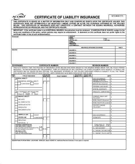 FREE 12+ Sample Liability Forms in PDF | Word | Excel