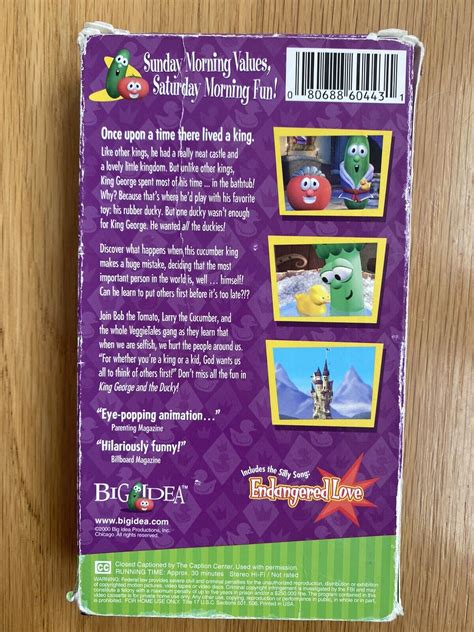 Veggie Tales King George and the Ducky~VHS | eBay