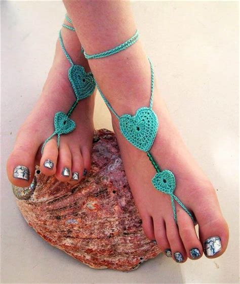 20 Barefoot Crochet Sandals Pattern Ideas