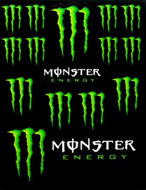 Purchase Monster Energy Drinks Logo Sheet of 14 Stickers Decals ...