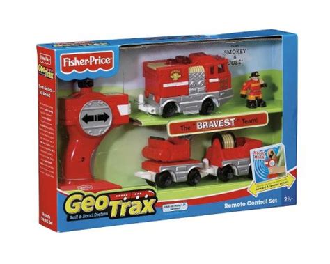 Buy Fisher-Price GeoTrax Rail and Road System RC Set with Figure ...