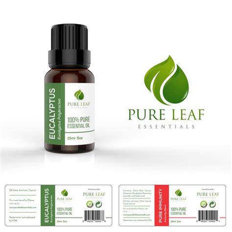 Design Essential Oil Bottle Labels for Pure Leaf Essentials | Product ...