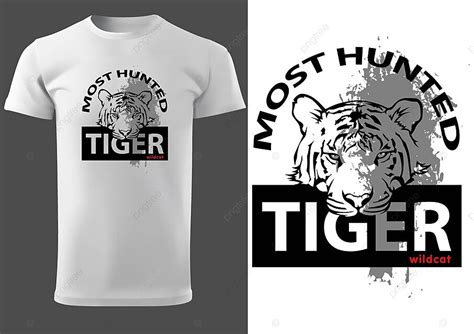 T Shirt Print Design With Tiger Head Outline Trendy Grunge Vector, Outline, Trendy, Grunge PNG ...