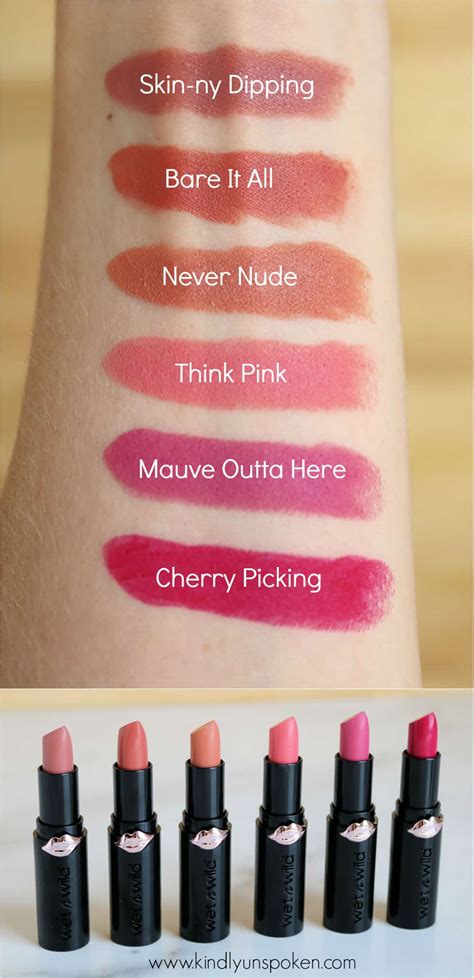 Wet n Wild MegaLast Lip Color Review and Swatches - Kindly Unspoken