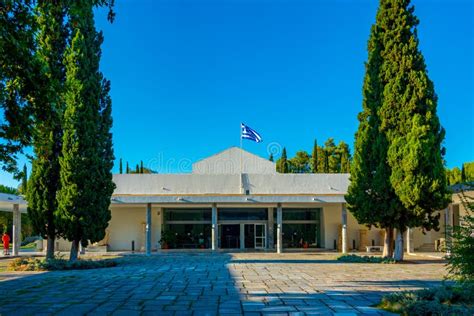 Archaeological Museum of Olympia in Greece Stock Photo - Image of lamp ...