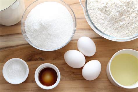 Selected ingredients eggs, sugar, milk, vanilla essence, ferment and ...