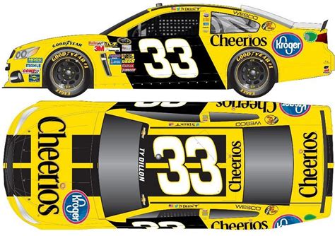 2015 NASCAR Sprint Cup Series Paint Schemes - Team #33 - Jayski's NASCAR Silly Season Site