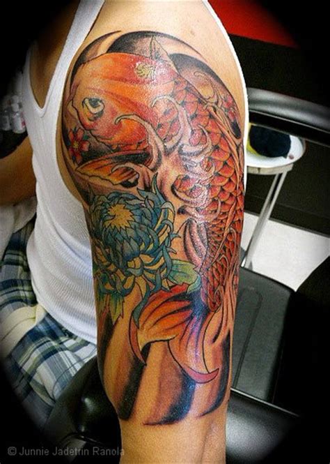 The 80 Best Half Sleeve Tattoos for Men | Improb | Koi tattoo design, Koi fish tattoo, Tattoo ...