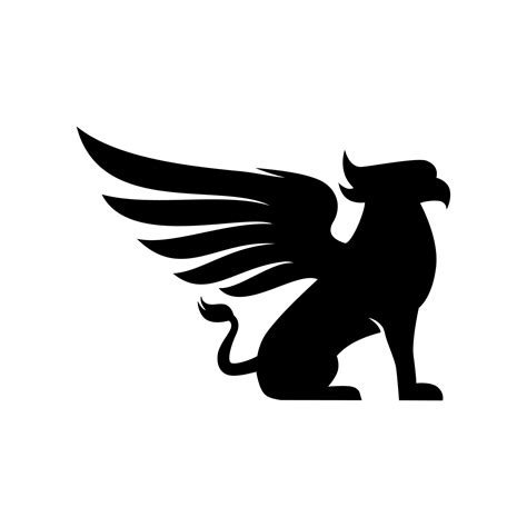 black griffin vector logo 23234155 Vector Art at Vecteezy