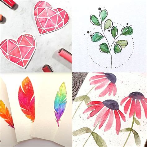 14+ Easy Watercolor Painting Ideas to Inspire You - Clementine Creative