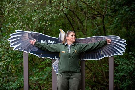 April Richards, a park ranger for the U.S. Army Corps of Engineers Pittsburgh District, poses in ...