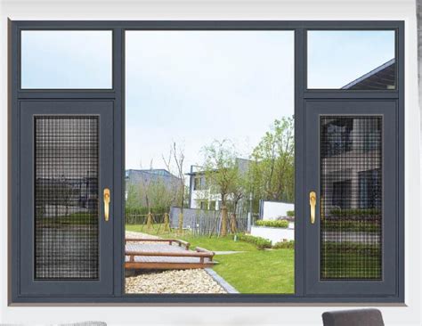 Customized Aluminum Frame Fixed Glass Panel Casement Windows with Fly ...