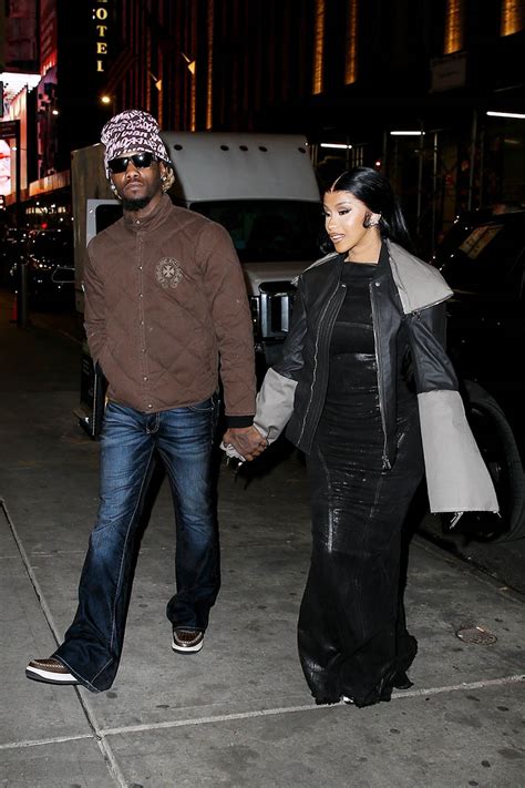 Cardi B and Offset hold hands ahead of Valentine’s Day dinner in NYC ...