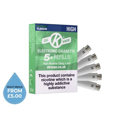 10 Motives Alternative: OK Menthol Cartomiser Cartridge Refills 5 Pack