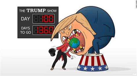 Trump at 100 days: Cartoon views from around the world