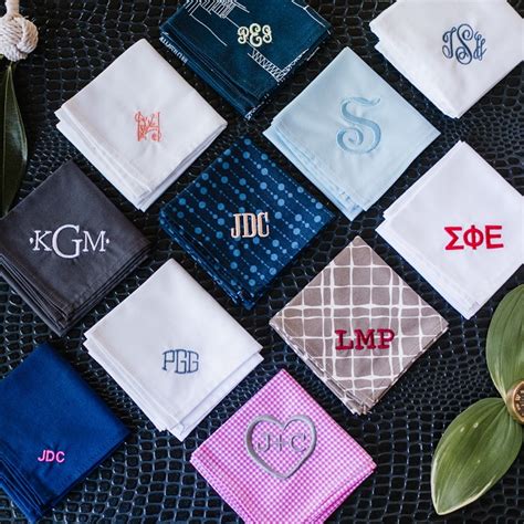 Monogrammed Handkerchiefs - The Handkerchief Shop | Classy Little Bride LLC