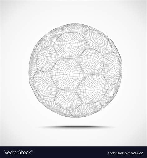 Abstract Soccer Ball Royalty Free Vector Image