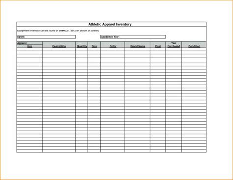 Template: Furniture Inventory Template Small Business Spreadsheet in ...