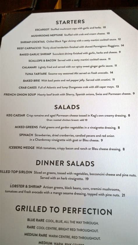 The Keg (Yaletown) – New Menu, New Offerings - EATING with Kirby