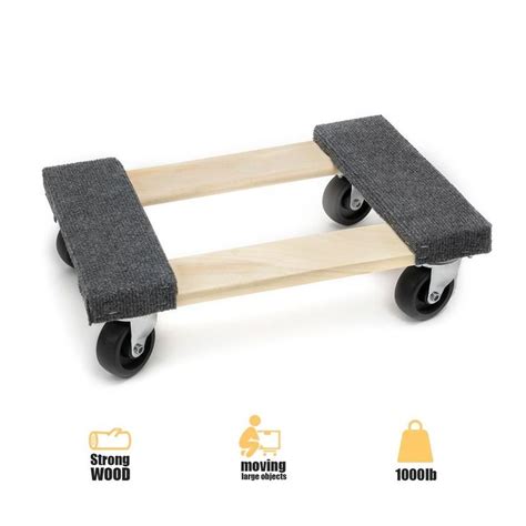 1PC 12"x18" Mover Moving Furniture Handle Dolly Swivel Casters 1000lb Capacity | Swivel casters ...