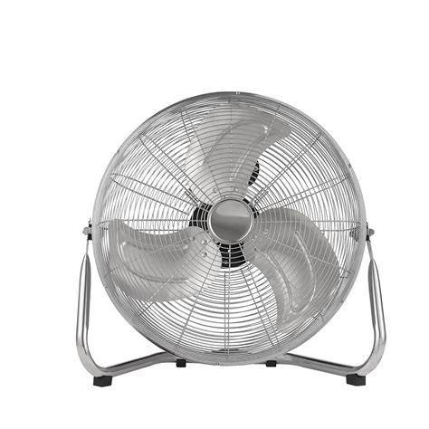 Chrome effect 18" 110W Industrial fan | Departments | DIY at B&Q