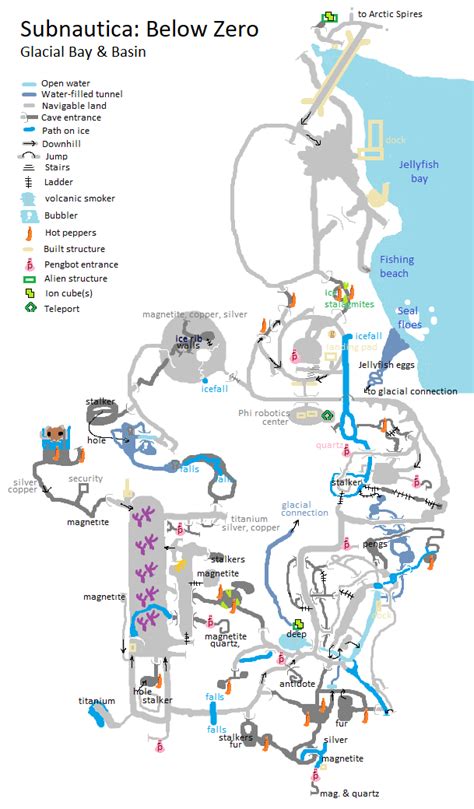 Subnautica below zero glacial basin base map - kjainternational