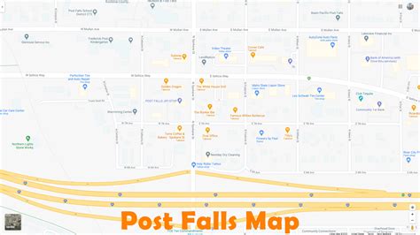 Post Falls, Idaho Map