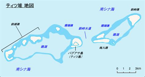 南沙諸島：パグアサ島地図 - 旅行のとも、ZenTech