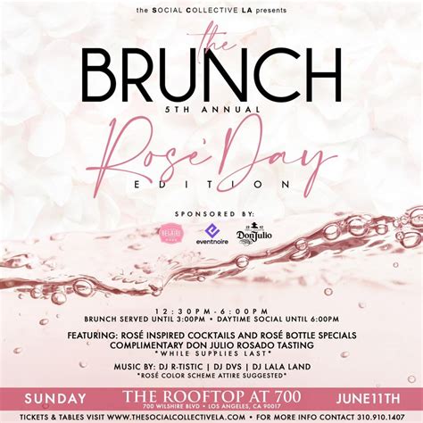 The Brunch - Rosé Day Edition | Eventnoire