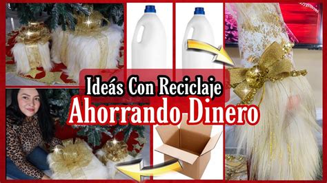 2 MANUALIDADES NAVIDEÑAS CON RECICLAJE - YouTube