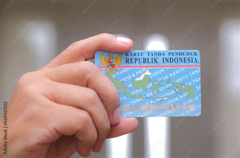 Hand showing an Indonesian identity card, Jakarta 1 February 2023 Stock ...