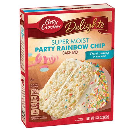 Super Moist Party Rainbow Chip Cake Mix | Betty Crocker