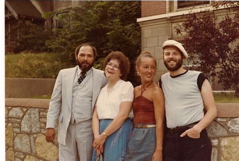 1981: Daniel & Judith Gabriel outside August Wilson's Grand Avenue apartment in Saint Paul, with ...