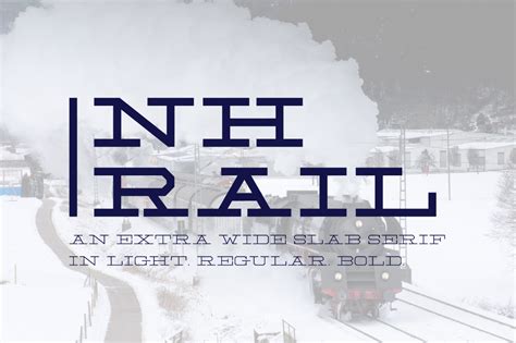 NH Rail Font by VonTypeCo · Creative Fabrica | Slab serif, Serif, Slab serif fonts