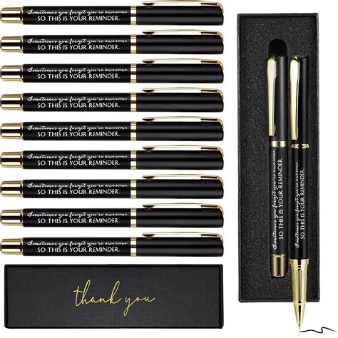 Amazon.com : PerKoop 30 Sets Thank You Pens Employee Appreciation Ballpoint Pen with Engraved ...