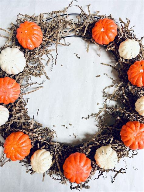 Creating a Festive Dollar Tree Pumpkin Patch Wreath: DIY Fall Craft ...