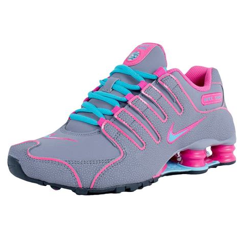 Nike Women's Shox NZ Charcoal Gamma Blue Black Pink Foil 636088 002 Size 6.5 | Amazon.com | Nike ...