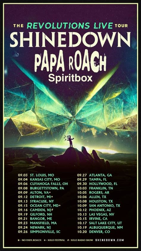 SHINEDOWN Announce 2023 U.S. Tour Dates With PAPA ROACH And SPIRITBOX