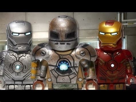 LEGO Marvel : Iron Man Mark I, Mark II, & Mark IV - Showcase - YouTube