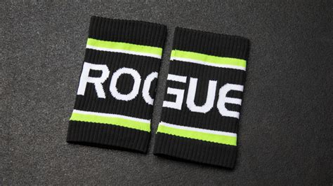 Rogue Wrist Bands - Black / Neon Green | Rogue Fitness Canada