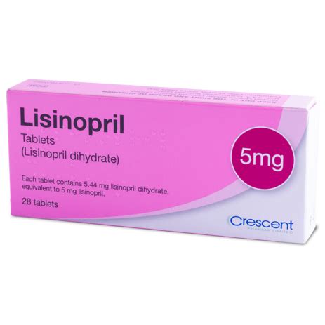 Lisinopril Tablets - 5mg - Crescent Pharma