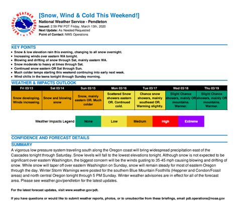 Possible winter weather... - Wasco County Sheriff's Office