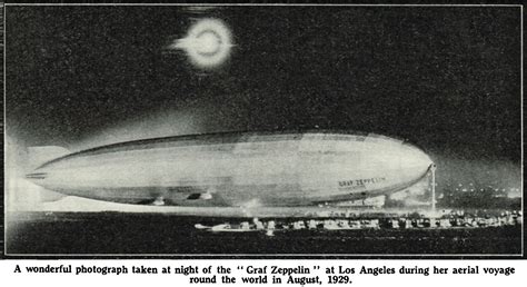 File:Graf Zeppelin LZ-127 at night in Los Angeles, in August 1929 (MM 1931-08).jpg - The ...