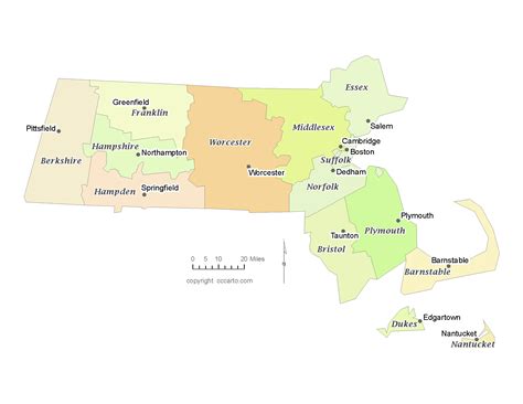 Massachusetts State Map Png