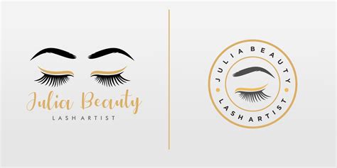 eyelash extension logo design vector template 20821596 Vector Art at ...