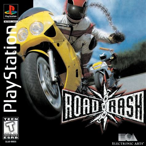 Road Rash (1995) PlayStation box cover art - MobyGames