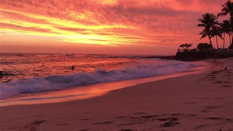 The Most Amazing Sunset - Poipu Beach Kauai - YouTube