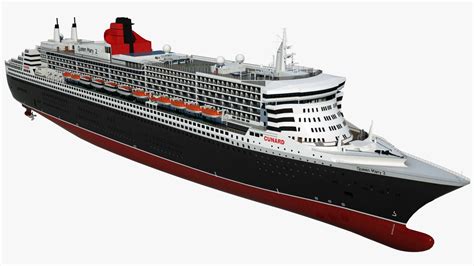 Cruise Ship Queen Mary 2 3D Model $149 - .max .3ds .fbx .obj - Free3D